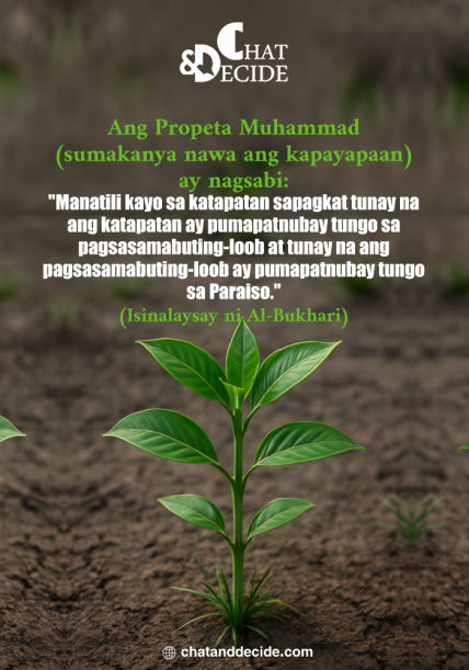 Manatili sa katapatan, ito ay patnubay sa Paraiso."