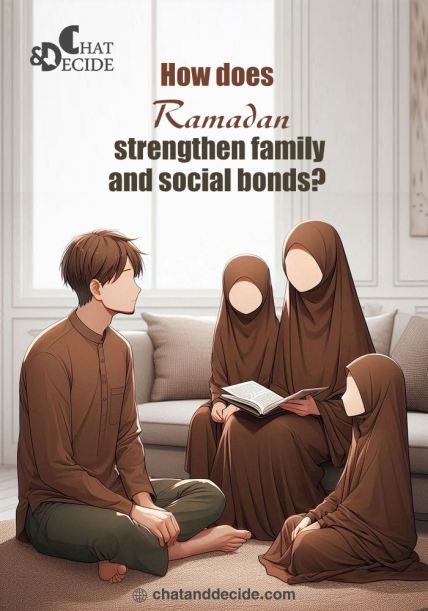 How does Ramadan strengthen family and social bonds?