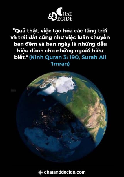 Tạo hóa và chu kỳ ngày đêm là dấu hiệu cho người hiểu biết.