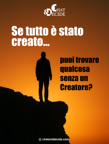 Se tutto è stato creato... puoi trovare qualcosa senza un Creatore?