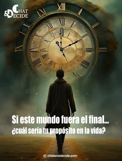 Si este mundo fuera el final... ¿cuál sería tu propósito en la vida?