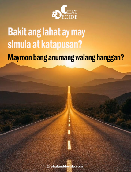 Bakit ang lahat ay may simula at katapusan? Mayroon bang anumang walang hanggan?