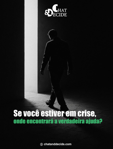 Se você estiver em crise, onde encontrará a verdadeira ajuda?