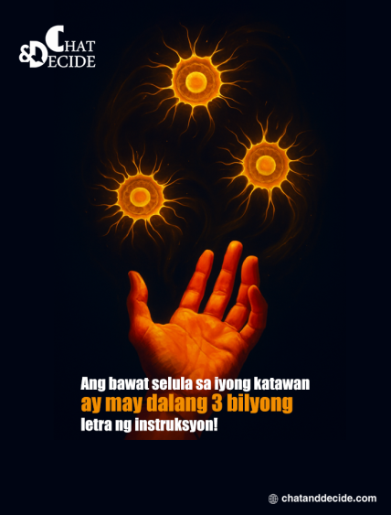 Ang bawat selula sa iyong katawan ay may dalang 3 bilyong letra ng instruksyon!