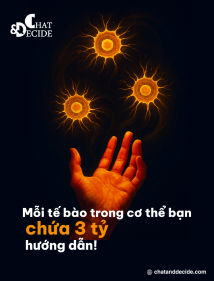 Mỗi tế bào trong cơ thể bạn chứa 3 tỷ ký tự hướng dẫn!