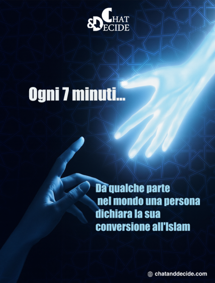 Ogni 7 minuti... Da qualche parte nel mondo una persona dichiara la sua conversione all'Islam.