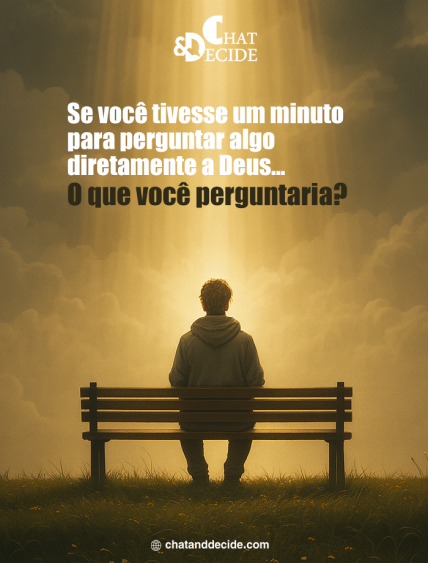 Se você tivesse um minuto para perguntar algo diretamente a Deus... O que você perguntaria?