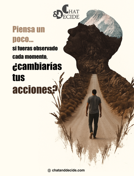 "Si fueras observado, ¿cambiarías tus acciones?"