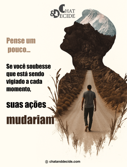 Pense um pouco... Se você soubesse que está sendo vigiado a cada momento, suas ações mudariam?