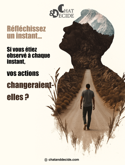 Réfléchissez un instant... Si vous étiez observé à chaque instant, vos actions changeraient-elles ?